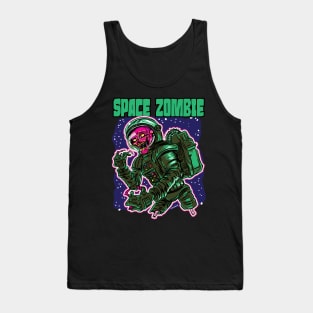 Space Zombie Astronaut Skeleton Tank Top